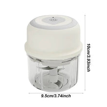 Load image into Gallery viewer, Mini Garlic Chopper Wireless Onion Food Prep Machine 250ml Rechargeable Mini Veggie Chopper Electric Vegetable Cutter For Garlic
