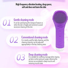 Load image into Gallery viewer, Ultrasonic Silicond Facial Cleansing Brush Waterproof Electric Skin Massager Device For Deep Cleaning
