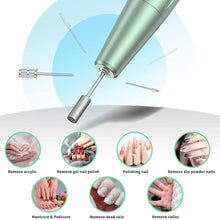 Load image into Gallery viewer, Portable Nail Drill Pen Polisher Rechargeable Electric Nail Drill Machine For Acrylic Nail 30000RPM Nail Manicure Pedicure Tools
