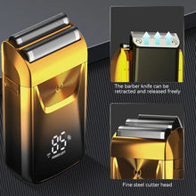 Load image into Gallery viewer, Professional Shaver Hair Cleaning Shave Shaper Foil Electric Shaving Machine Rotary Motor Electric Razor For Men Shaveable Head
