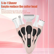Load image into Gallery viewer, Multifunctional 4-in-1 Women's Shaving Set Electric Hair Removal Device Fine Carving Shaving Machine Nose Hair Device
