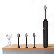 Load image into Gallery viewer, Ultrasonic Electric Toothbrush Rechargeable USB for Adults Sonic Automatic Tooth Brush Whitening Oral Hygiene 8 Replacement Head
