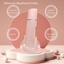 Load image into Gallery viewer, Ultrasonic Skin Scrubber Electric Vibrating Face Spatula Facial Scrubber Shovel Peeling Cleaner Lifting Massager Beauty Device
