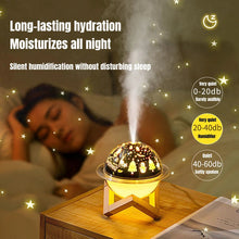 Load image into Gallery viewer, Desktop Air Humidifier High Fog Volume USB Ultrasonic Mist Atomizer Ocean/Christmas/Starry Sky Theme Best Gifts Mute Humidifier
