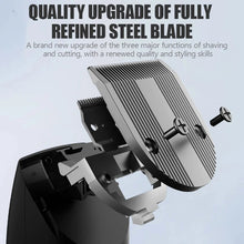 Load image into Gallery viewer, Cordless Professional Trimmer All Metal Body Low Noise Electric Clipper 2 in 1 Trimmer Hair Cutting Machine Rechargeable Men
