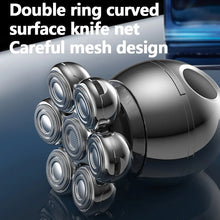 Load image into Gallery viewer, 7D Electric Shaver Rechargeable Shaver Waterproof Rotary Shaver Beard Trimmer Nose Hair Trimmer Multi-function Men's Shaver Set
