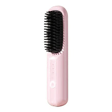 Load image into Gallery viewer, Cordless Straightener Straight Hair Brush Women's Thermal Ion Straightener Travel Adjustable Temperature Ceramic Straightener
