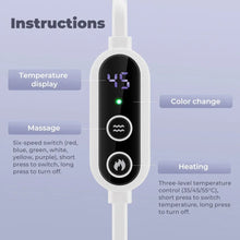 Load image into Gallery viewer, 3D Eye Mask 6 level Vibration Eye Mask 3 Level Heated Electric Steam Constant Temperature Massage Smart Timing Sleep Shading
