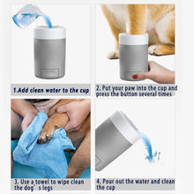 Load image into Gallery viewer, Portable Pet Paw Cleaning Cup Semi-Automatic Cleaning And Grooming Dog And Cat Foot Washing Cup Outdoor Dog Paw Foot Washing Cup
