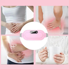 Load image into Gallery viewer, Portable Heating Pad Stomach Warmer Waist Warmers Winter Massager Heating Belly Warmer With Digital Display adjustable Vibration
