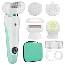 Load image into Gallery viewer, 5-in-1 Hair Cleaning and Maintenance Set LCD Digital Shaver Full Body Hair Removal Device Private Area Hair Removal Mach
