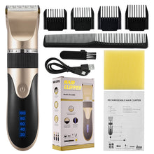 Load image into Gallery viewer, Professional Hair Trimmer Digital USB Rechargeable Hair Clipper for Men Haircut Ceramic Blade Razor Hair Cutter Barber Machine
