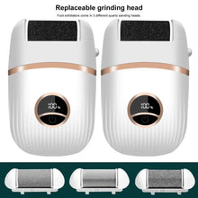 Load image into Gallery viewer, LED Rechargeable Wireless Electric Foot File Cuticle Callus Remover Machine Pedicure Tools Foot Heel Care Tool With Sandpaper
