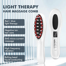 Load image into Gallery viewer, Electric Wireless Infrared Massage Comb Hair Growth Micro-current Vibration Head Massage Scalp Brush Anti Hair Loss Care
