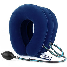 Load image into Gallery viewer, Neck Massager 3/4 Layer Inflatable Air Cervical Neck Traction Support Pain Stress Relief Neck Collar Pillow Neck Stretching Brace
