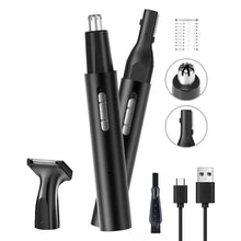 Load image into Gallery viewer, Multifunctional Electric Nose Ear Hair Trimmer for Men Painless Rechargeable Sideburns Eyebrows Beard 3 in 1 Hair Clipper Shaver
