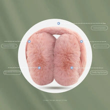 Load image into Gallery viewer, Soft Plush Ear Warmer Winter Warm Earmuffs Solid Color  Ear Cover Outdoor Cold Protection Ear-Muffs Folding Earflap Fashion
