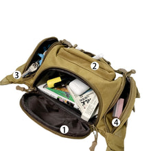 Load image into Gallery viewer, 1000D Waterproof Oxford Men's Belt Fanny Pack Shoulder Messenger Bag Tactical Chest Bags
