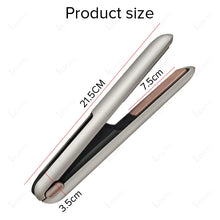 Load image into Gallery viewer, Cordless Hair Straightener Mini Portable Wireless Curler USB Rechargeable for Travel Ceramic Fast Heating Plate Flat Iron Stylin
