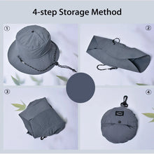 Load image into Gallery viewer, Sun Hat Quick Dry Waterproof Women Lightweight Fishing Hat with Protection Wide Brim Bucket Hat
