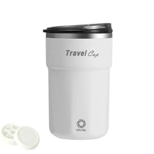 Load image into Gallery viewer, USB Rechargeable Self Stirring Coffee Mug with Ice Tray Portable Magnetic Mixing Cup Leak-proof Stainless Steel
