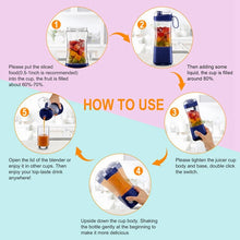 Load image into Gallery viewer, 380ML Portable Blender For Smoothies Juices And Shakes 4000Mah Mini Blender For Home&amp;Travel
