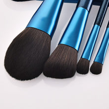 Load image into Gallery viewer, 12pcs Blue Makeup Brushes Set Blush Eye Shadow Brush Nano Nylon Wool High End Professional Beauty Cosmetic Kit
