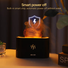 Load image into Gallery viewer, 180ML Aroma Diffuser Air Humidifier Ultrasonic Cool Mist Maker Fogger Sooth Sleep Atomizer LED Flame Lamp Essential Oil Diffuser
