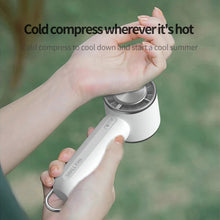 Load image into Gallery viewer, Compress Air Cooling Fan Mini Handheld Fan 2000mAh USB Rechargeable Electric Fan Outdoor Handy Bladeless Turbo Fan
