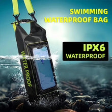Load image into Gallery viewer, 2L Swimming Dry Bag Touch Screen Outdoor Waterproof Shoulder Kayak Trekking Beach Drifting PVC Pack Rafting Surfing Boating Bag
