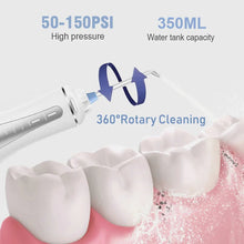 Load image into Gallery viewer, Portable Oral Irrigator 5 Modes Rechargeable Dental Water Jet 6 Nozzles Waterproof 350ML Tank Water Flosser For Teeth Whitening
