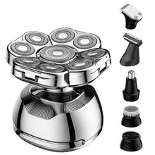 Load image into Gallery viewer, Full Body Wash 9D Electric Shaver Men's Multi-function Razor Hair Clipper Nose Hair Set
