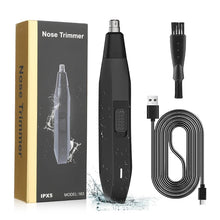 Load image into Gallery viewer, Rotary Blade nose Trimmer Waterproof Shaver Machine IPX5 Waterproof Electric Eyebrow Nose Hair Trimmer For Men
