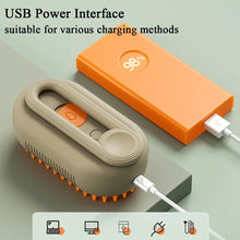 Load image into Gallery viewer, Steamy Cat Brush 3 in 1 Electric Anti-splashing Cat Brush with Steam Spray for Massage Pet Grooming Comb Hair Removal Combs
