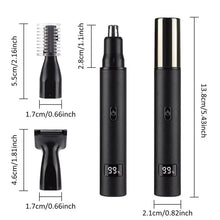 Load image into Gallery viewer, USB Rechargeable 3In1 Electric Ear Nose Hair Trimmer Portable For Men Women Facial Hair Nose Eyebrow
