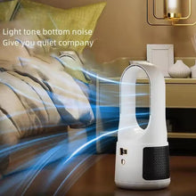 Load image into Gallery viewer, Portable Fan Household Bladeless Electric Fan Rechargeable Standing Fan Cooling Office Camping Mini Silent Circulation Fan
