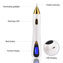 Load image into Gallery viewer, Mole Removal Pen Sweep Spot Wart Corn Dark Remover LCD Professional 9 Speed Skin Care Salon Beauty Tool
