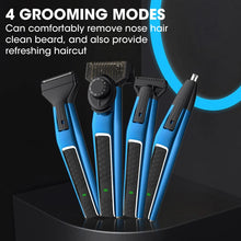 Load image into Gallery viewer, 4 in 1 Multi-functional Men's Electric Shaver Nose Hair Trimmer Oil Head Carving Hair Clipper Hair Cutting Machine
