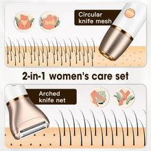 Load image into Gallery viewer, Women's Electric Digital Display Hair Shaver Temples Lip Hair Shaver Body Wash Shaver Private Hair Remover
