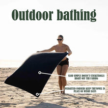Load image into Gallery viewer, Multifunctional Outdoor Magnetic Bath Towel Coral Fleece Portable Magnet Towels Quick-drying Beach Towel Bathroom Accessories
