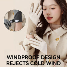 Load image into Gallery viewer, Cycling Warm Gloves Women Winter Skiing Bicycle Outdoor Sport Plush Mittens Soft Skin-friendly Windproof Waterproof Touchable
