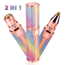 Load image into Gallery viewer, 2 in 1 Electric Eyebrow Trimmer Makeup Painless Eye Brow Epilator Mini Shaver Razors Portable Facial Hair Remover Women depilator
