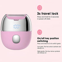 Load image into Gallery viewer, Electric Bikini Trimmer Painless Shaver for Face Legs Underarm Waterproof Portable Women Epilator Lady Shaver for Intimate Areas
