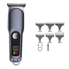 Load image into Gallery viewer, Men Grooming Tool Set High Power Trimming Device with LCD Display Vintage Hair Cutter ABS Texture for Hair Grooming
