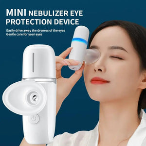 Mini Eye Care Nano Sprayer 20mL Moisturizing Water Mist Steam Steamer Rechargeable Eye Wash Beauty Skin Face Steam Machine