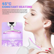 Load image into Gallery viewer, Neck Facial Lifting Device EMS Microcurrent LED Photon Vibration Face Massager Anti Wrinkles Tightening Skin Care Tools
