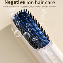Load image into Gallery viewer, Cordless Straightener Straight Hair Brush Women's Thermal Ion Straightener Travel Adjustable Temperature Ceramic Straightener
