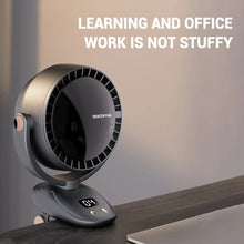 Load image into Gallery viewer, Wireless Air Conditioner Fan 3600mAh Camping Desktop Fan 6 Modes Shaking Ventilator Wall Ceiling Fan Portable Quiet Air Cooling
