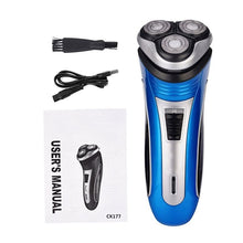 Load image into Gallery viewer, Electric Hair Beard Trimmer USB Rechargeable Shaver 3D Floating Heads Razors For Men Bareheaded Shaving Face Care Hair Cutting
