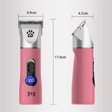 Load image into Gallery viewer, Professional Cordless Dog Grooming Clipper Heavy Duty Electric Pet Hair Trimmer Shear for Thick Coats Large Dog Shaver Scissor
